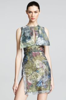 Christopher Kane Paneled Floral-print Dress - Lyst