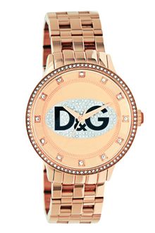 D&G Rose Gold Ion Plated Stainless Steel Bracelet 46mm - Lyst