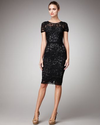 Dolce & Gabbana Short-sleeve Lace Dress - Lyst