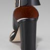 Elizabeth And James Colorblock Chunkyheel Sandal in Black (deep gold blk blk) - Lyst