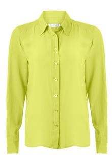 Equipment Equipment Brett Blouse Lime Punch - Lyst