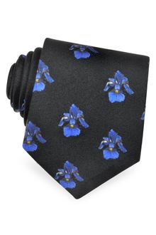 Givenchy Floral Woven Silk Narrow Tie - Lyst