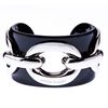 Karen Millen Chain Acrylic Cuff in Black - Lyst