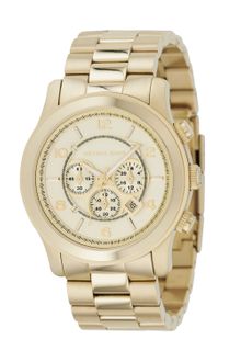 Michael Kors Golden Oversized Runway Watch - Lyst