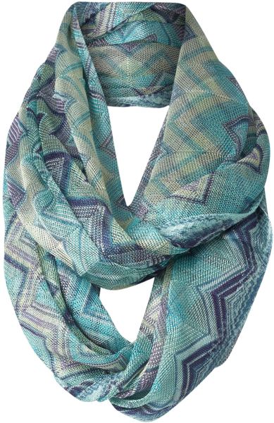Missoni Textured Snood in Blue - Lyst