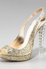 Miu Miu Jewel-heel Glitter Pump