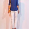 Therapy Jersey Peplum Top in Blue - Lyst