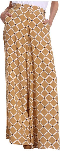 Tibi Nadia On Silk CDC Pants in Beige (p) - Lyst