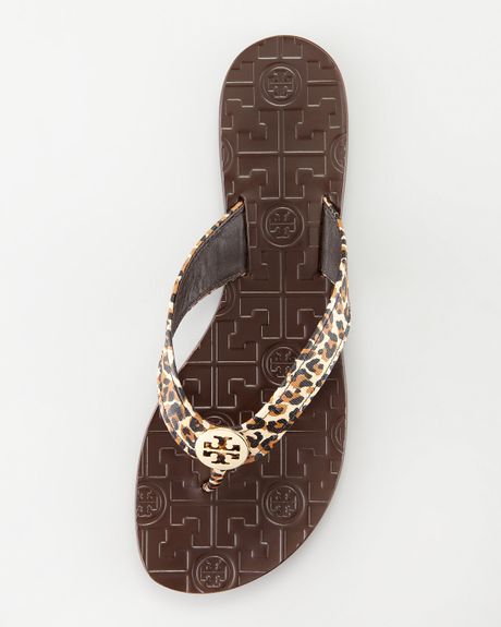 Tory Burch Thora Leopard-print Thong Sandal in Animal (leopard) | Lyst