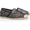Valentino Leather and Lace Espadrilles in Black - Lyst