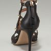 Valentino Rockstud Midheel Cage Sandal in Black - Lyst