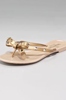 Valentino Rockstud Metallic Bow Jelly - Lyst