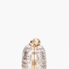 Alexander Mcqueen Metallic Nappa Whipstitch Clutch in Silver (gold) - Lyst