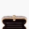 Alexander Mcqueen Metallic Nappa Whipstitch Clutch in Silver (gold) - Lyst