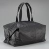 Bottega Veneta Wovendetail Leather Duffel Bag in Black for Men - Lyst