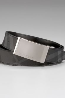 Burberry Check Leather Belt - Lyst