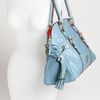 Dooney & Bourke Domed Buckle Satchel in Blue (dusty blue) - Lyst