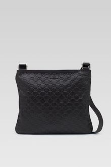 Gucci Leather Messenger Bag  - Lyst