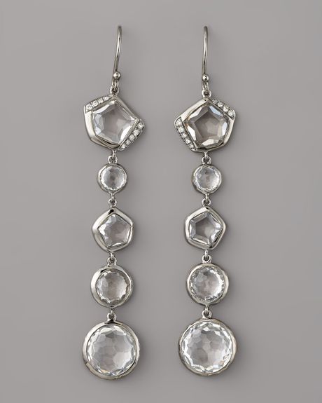 Ippolita Quartz & Diamond Earrings in Silver (cq) - Lyst