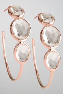 Ippolita Rose Clear Quartz Hoop Earrings - Lyst