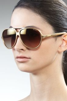 Jimmy Choo Luisa Aviator Sunglasses - Lyst
