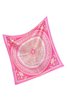 Versace Floral Silk Square Scarf - Lyst