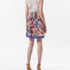 Zara Combined Crepe Dress with Flowers in Blue - Lyst