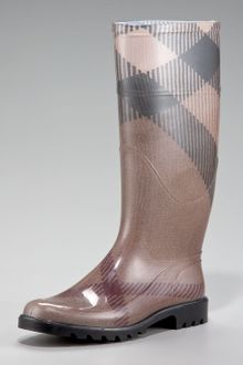 Burberry Exploded-check Rain Boot - Lyst