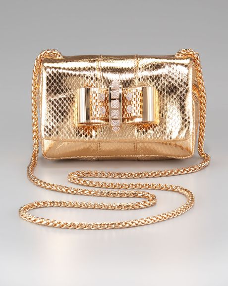 Christian Louboutin Sweety Charity Mini Shoulder Bag in Gold - Lyst