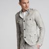 Dolce & Gabbana Perforated Leather Safari Jacket in Beige for Men (ltgray) - Lyst