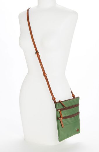  Triple Zip Nylon Crossbody Bag 