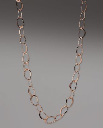  Rose Sculpted Oval Necklace, 36l 