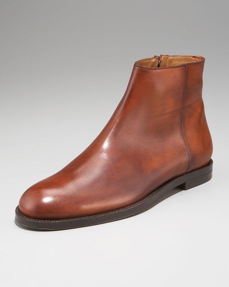 Jimmy Choo Burnished Leather Boot in Brown for Men (cognac) - Lyst