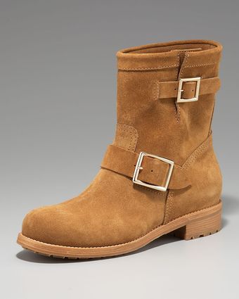  Youth Suede Biker Ankle Boot 