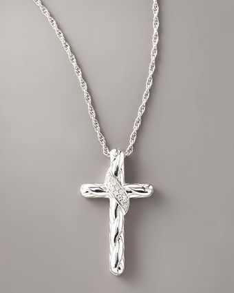  Diamond Cross Pendant Necklace 