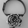 Lanvin Small Rose Necklace, Black in Black - Lyst