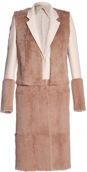  Maison Martin Margiela 1 Womens Long Rabbit Fur Coat 