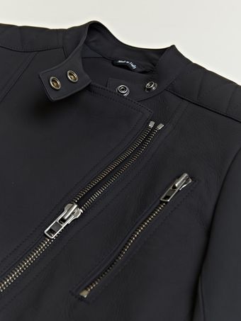 Maison Martin Margiela 1 Womens Matte Leather Biker Jacket 