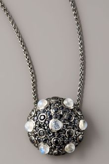 M.c.l By Matthew Campbell Laurenza Pave Moonstone Pendant Necklace - Lyst