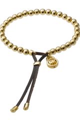 Michael Kors Bead Stretch Bracelet Golden