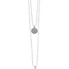 Michael Kors Exclusive Pave Disc and Pave Fireball Necklace Set  in Silver - Lyst