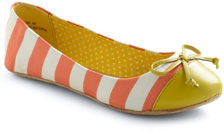 Modcloth Queen Of The Cone Flat in Strawberry and Lemon in Orange (strawberry) - Lyst