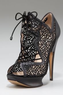 Nicholas Kirkwood Glittered Macrame Lace-up Platform Sandal - Lyst