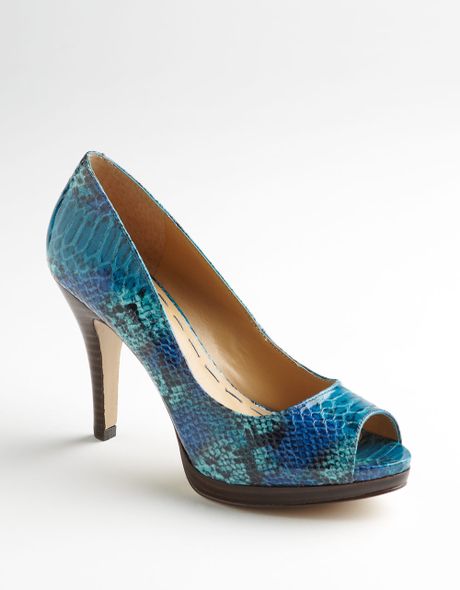 Nine West Nine West Danee Platform Pumps in Blue (turquoise snake ...