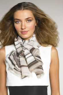 Oscar de la Renta Palm-print Scarf - Lyst