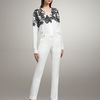 Peter Som Cropped Narrow Trousers in White - Lyst