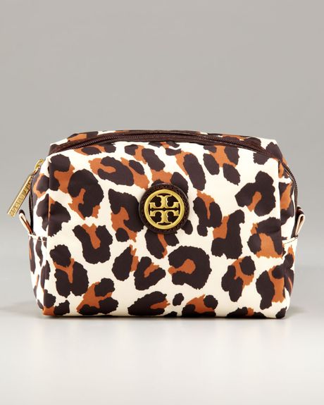 Tory Burch Brigitte Bengal Leopard Cosmetic Case in Animal (ivory bengal) - Lyst