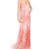 Alexander Mcqueen Sea Anemones Printed Silk Chiffon Bustier Gown in Pink (coral) - Lyst