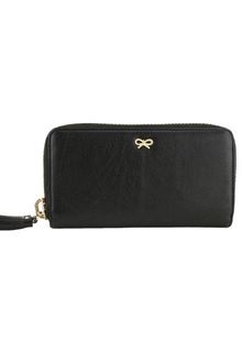 Anya Hindmarch Black Maxi Zip Round Wallet - Lyst