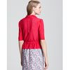 Armani Cardigan Ottoman Knit Tie Front in Red (cherry) - Lyst
